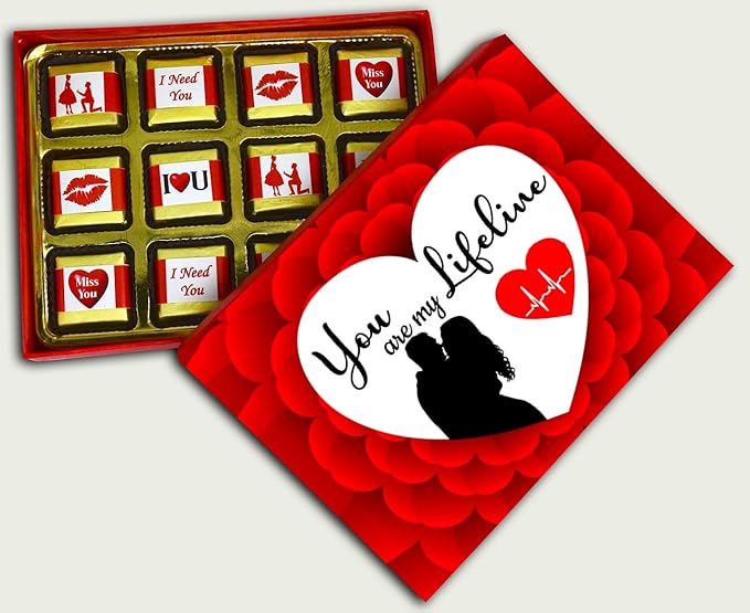 Midiron Romantic Karva Chauth Gifts, Best Karwachauth Gift Combo for Wife/Bhabhi/Womens (Chocolate Box With Greeting Card, Artificial Rose, Quote Printed Cushion Gift For Wife, Special One)