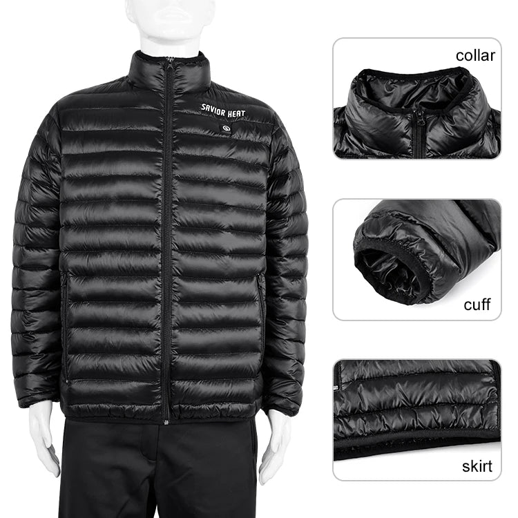 Customized Men Women Windbreaker 7.4v Rechargeable Lithium Battery Heating Electric Winter Clothing Jumper USB Heated Jacket