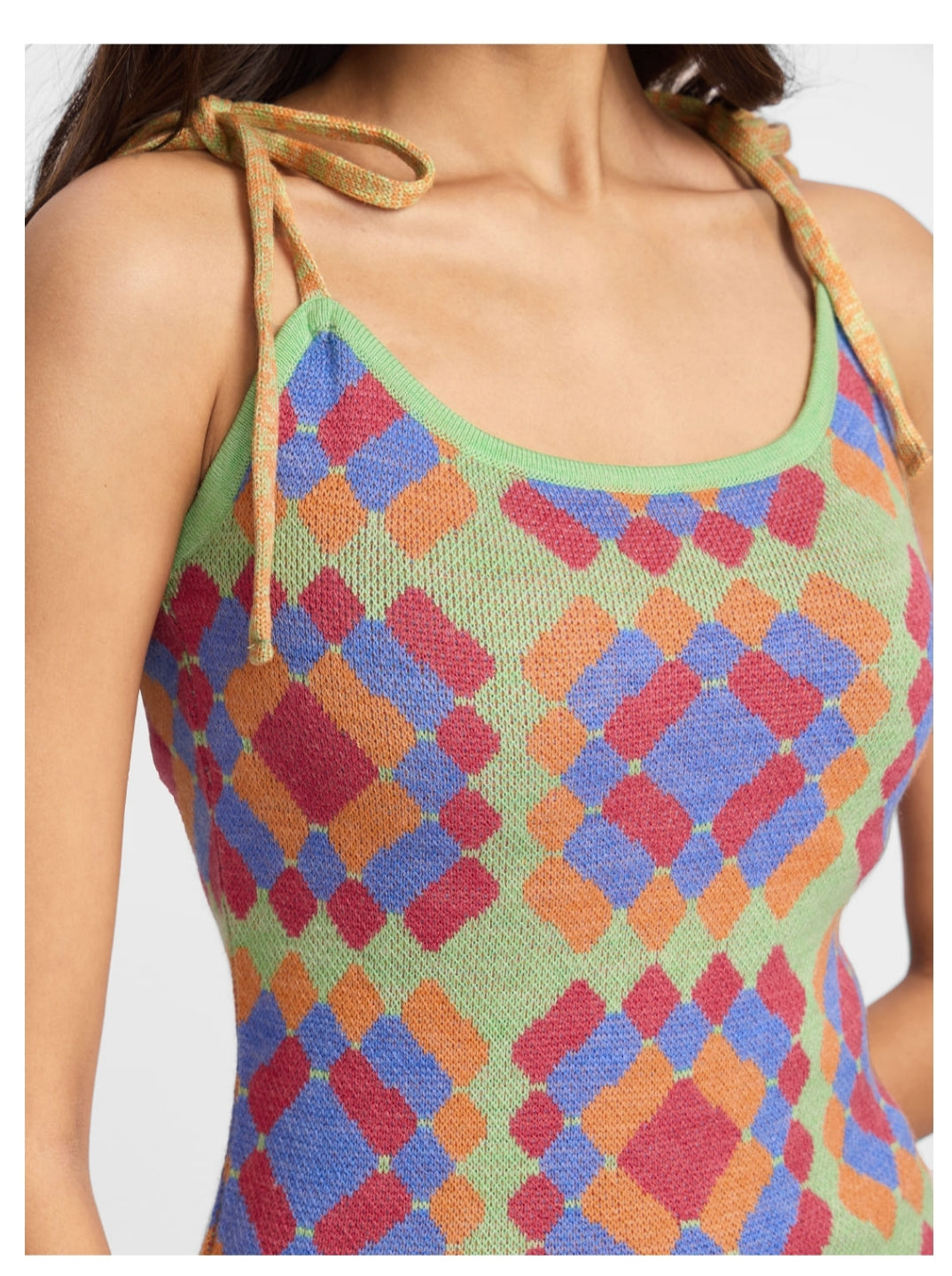 Jacquard Knit Dress: Florentina