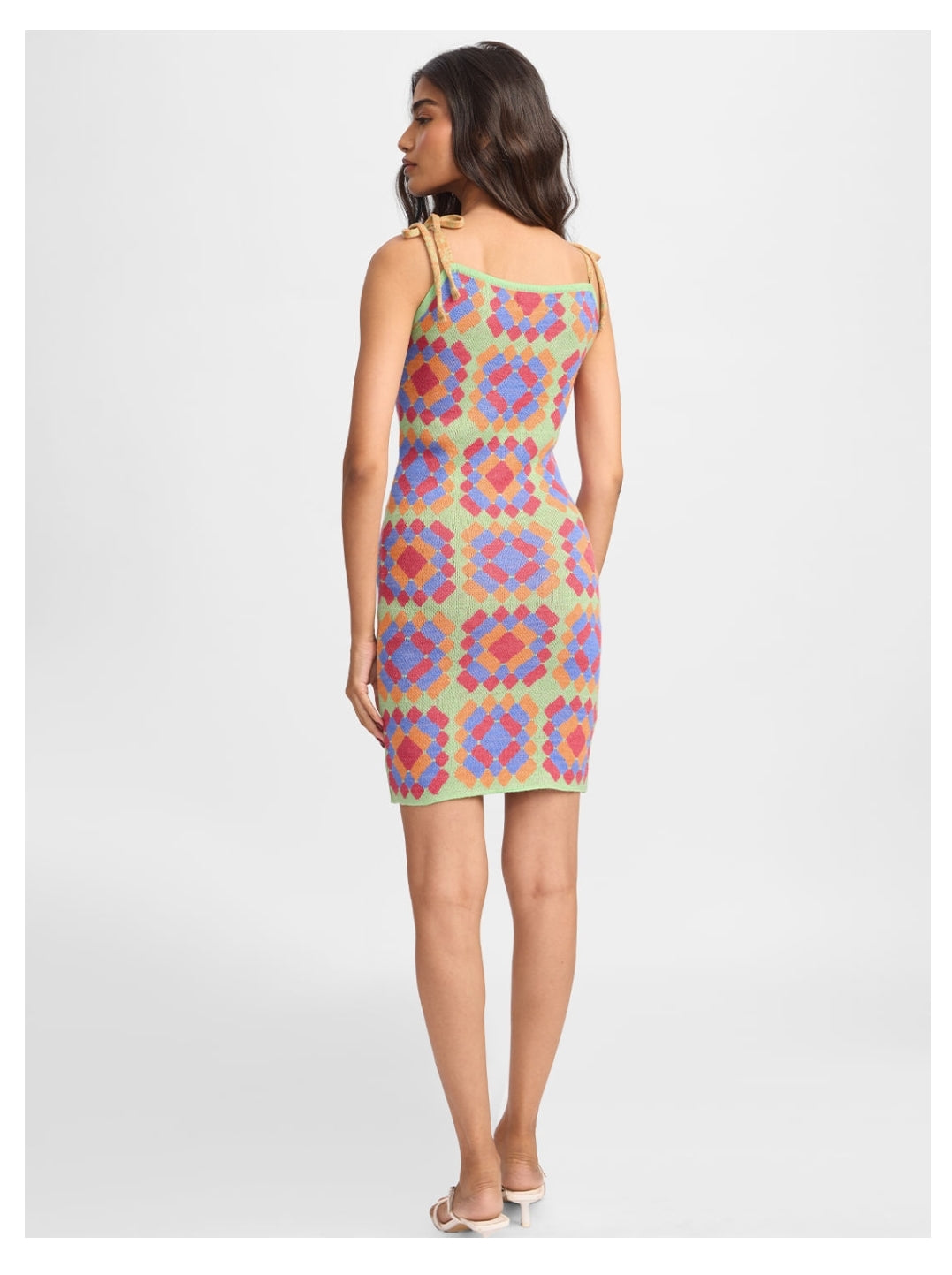 Jacquard Knit Dress: Florentina