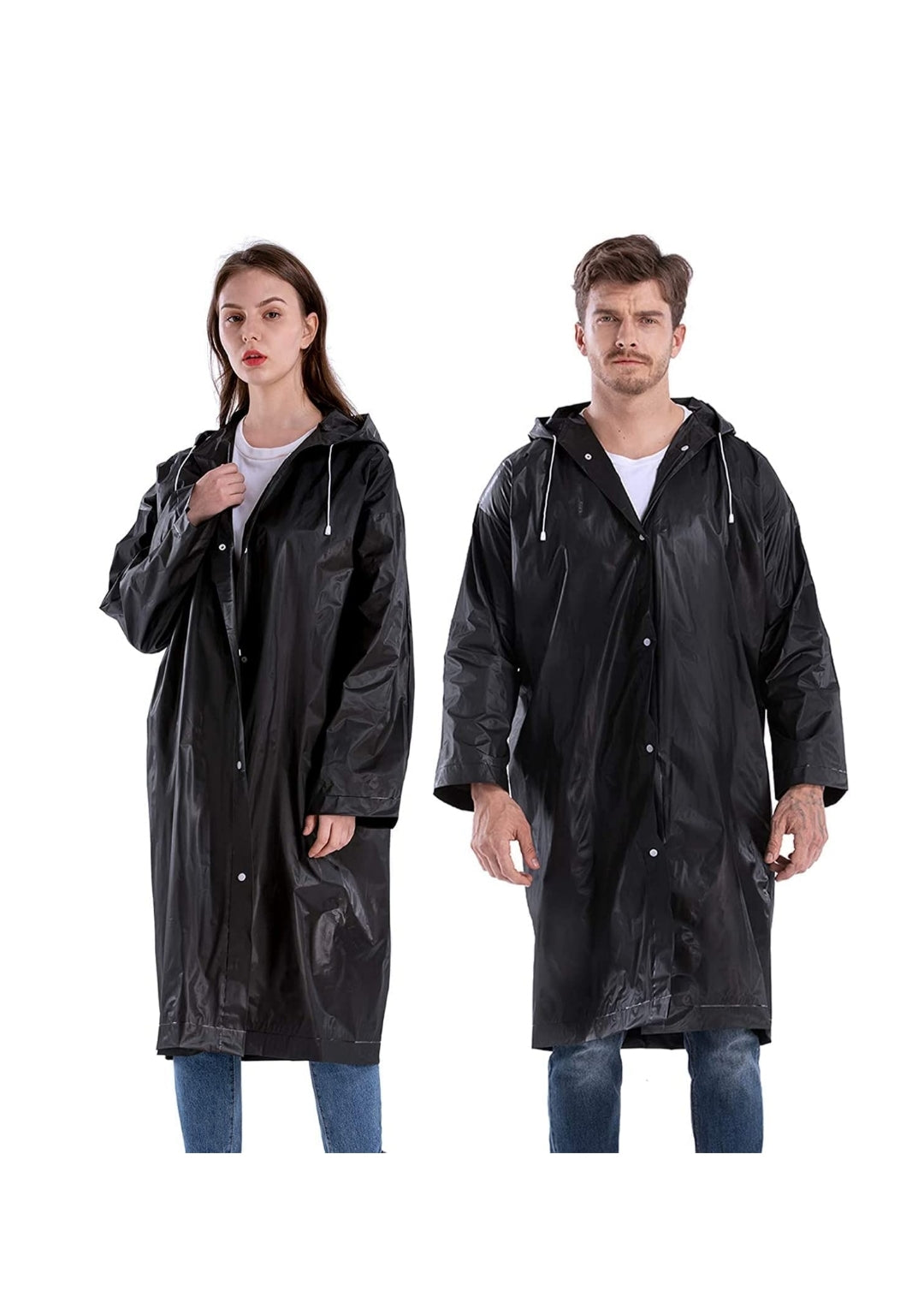 Raincoat for Men & Women | Unisex Hooded Full Sleeves Lightweight Poncho | Reusable Rain Wear