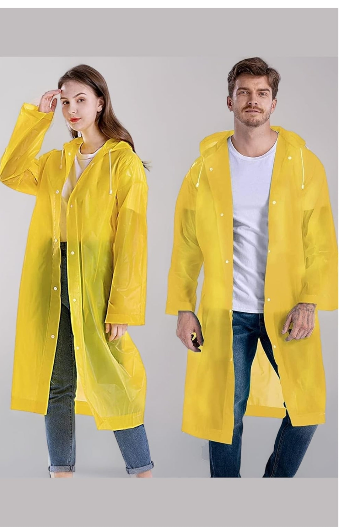 Raincoat for Men & Women | Unisex Hooded Full Sleeves Lightweight Poncho | Reusable Rain Wear