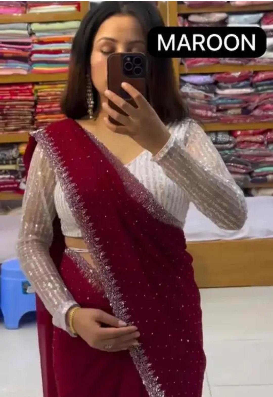 Georgette saree D_S_LAVENDER