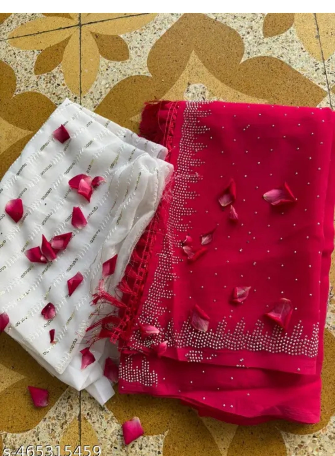 Georgette saree D_S_LAVENDER