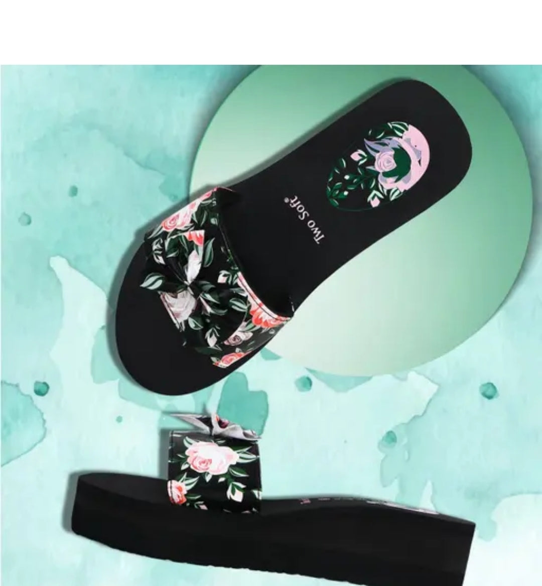 Two Soft Women's Slippers /Daily use stylish slippers/flipflop/Heels Slipper for Women & Girls /Doctor Ortho Slipper