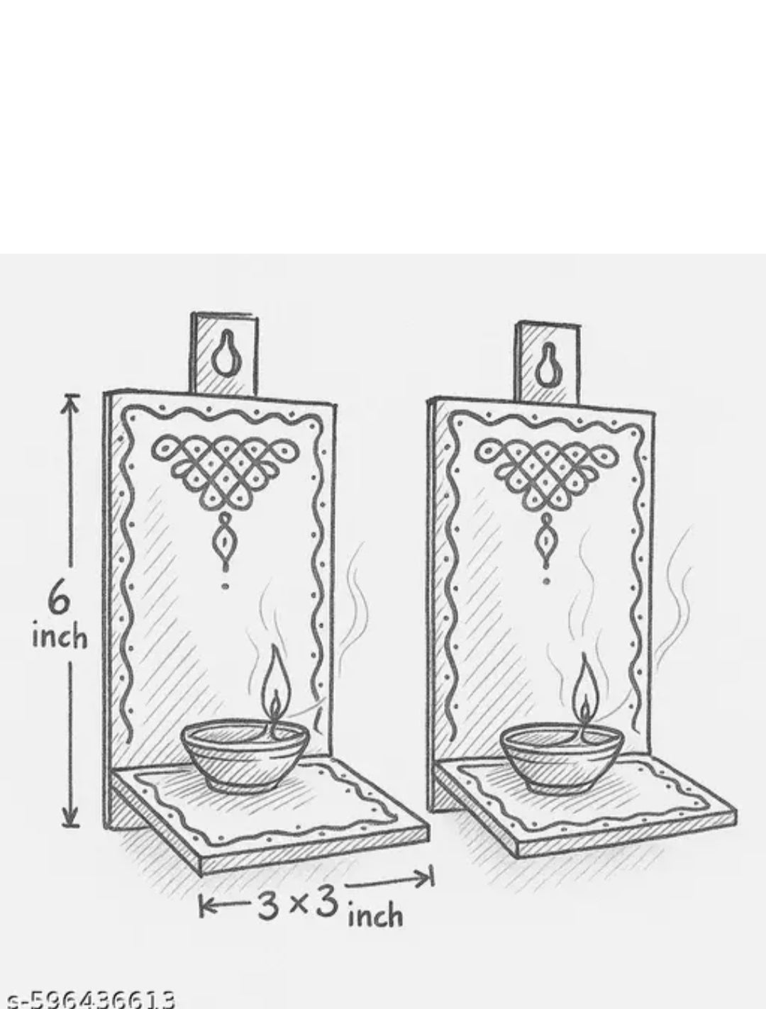 Maada vilaku , diya shelf , puja shelf, wooden maada vilakku set of 2