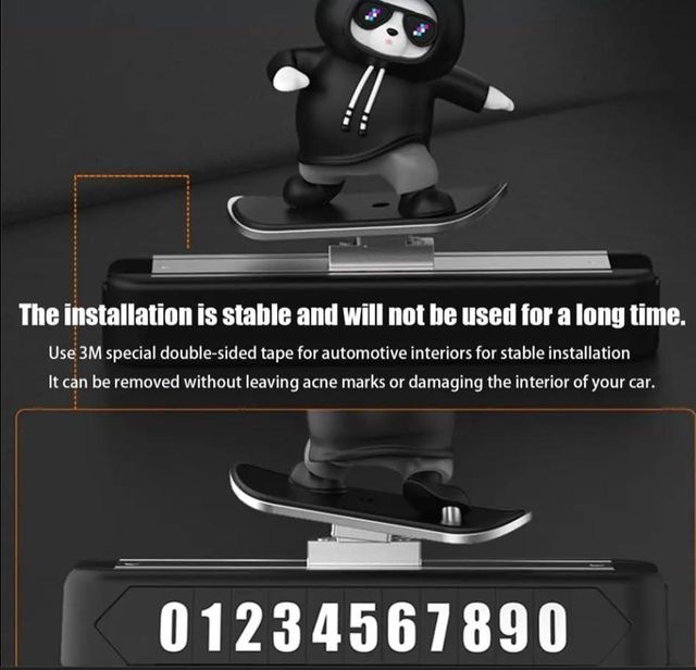 Car Dashboard Snowboard Decorative Showpiece