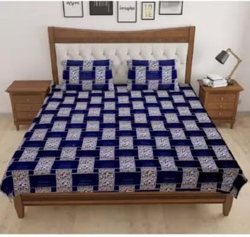 Microfibre Double 3D Luxury Bedsheet with Pillow Covers