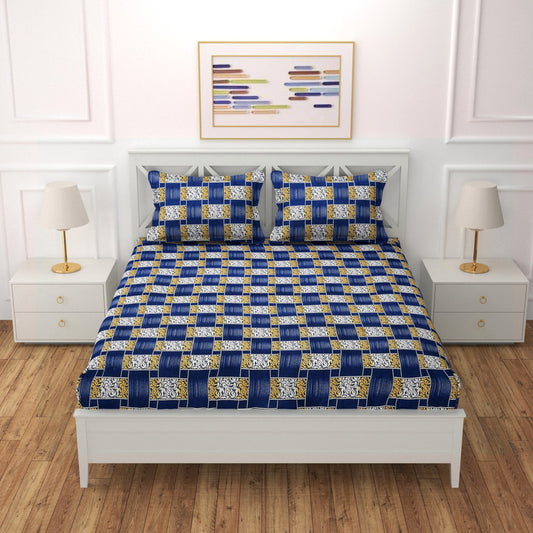 Microfiber Double Bedsheet With 2 Pillow Covers