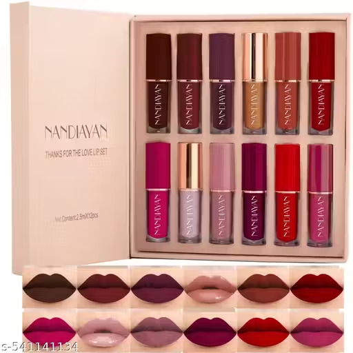 Matte Liquid Lipstick Collection – 12 Shades Pack