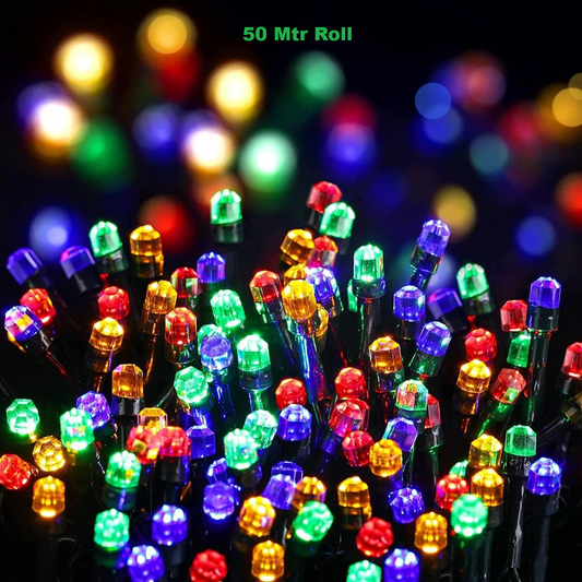 Vibrant 50-Meter All-Weather LED String Lights