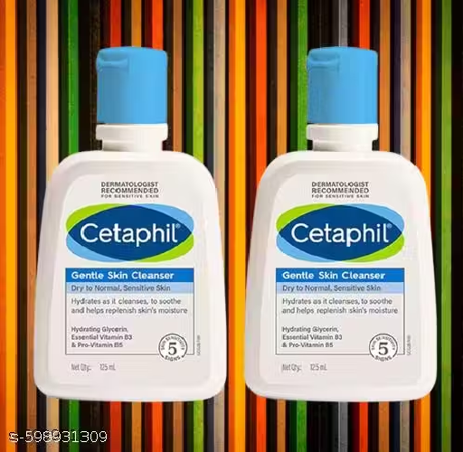 Cetaphil Cleanser | Oily Skin Face Wash & Sunscreen (Pack of 2, 250ml)