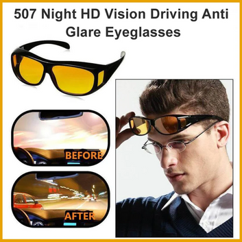Night Hd Vision Driving Anti Glare Eyeglasses