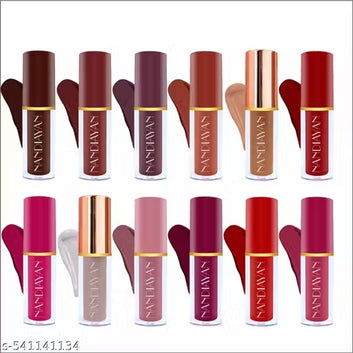 Matte Liquid Lipstick Collection – 12 Shades Pack