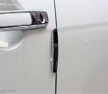 I-Pop Black Car Door Guard Premium Quality Compatible with Any Car (Set of 4 Piece)