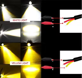Mini Spot Light 60W Fog Lamp with 4 Lighting Modes – LED Headlight for Motorbike & Car