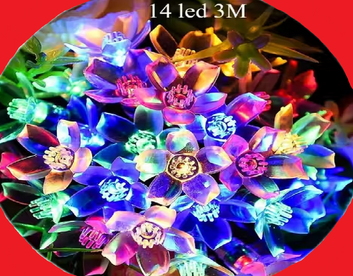 Multi-Color LED Floral String Lights