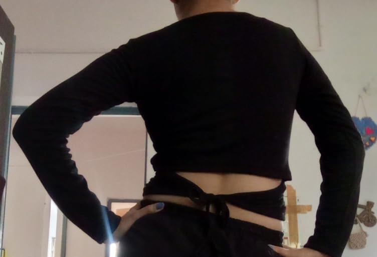 Luktrima Back Knot Crop Top for Women Full Sleeve Fancy Tops for Girls