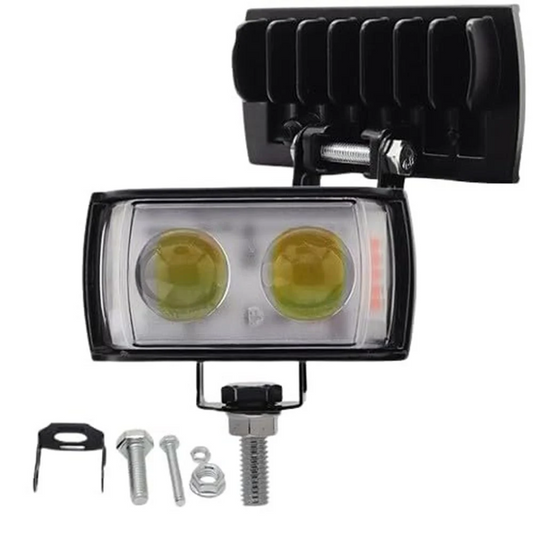 Universal Multi-Color Mini Fog Lamps with 5-Mode DRL & Switch (Pack of 2)