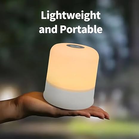 Table Lamp White Touch Control Dimmable Adjustable Brightness Night Light Bedside Table Lamp for Baby Kids for Bedroom Living Room Study LED