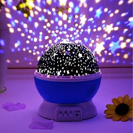 One94Store Star Master Projector Night Light – Romantic LED Sky Projector Lamp with USB Cable – Colorful Rotating Galaxy Light for Bedroom, Kids, and Home Décor (Assorted Color)