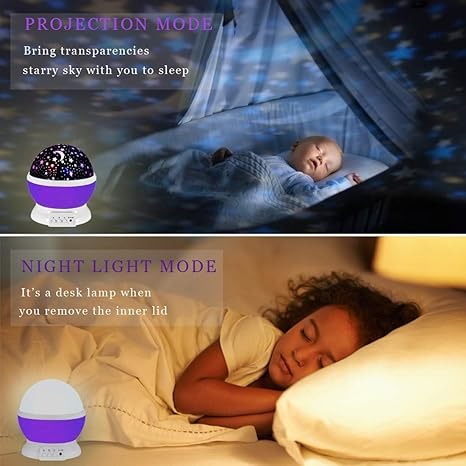 One94Store Star Master Projector Night Light – Romantic LED Sky Projector Lamp with USB Cable – Colorful Rotating Galaxy Light for Bedroom, Kids, and Home Décor (Assorted Color)