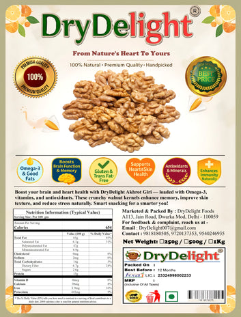 Organic Akhrot (Giri) – The King of Dry Fruits for Mind & Body Wellness