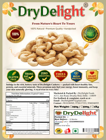 Organic Whole Cashews – The Royal Crunch of Taste & Nutrition