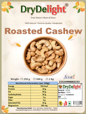 Roasted Cashews – The Perfect Blend of Crunch, Flavor & Nutrition