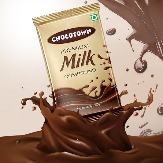 Choco town Premium Milk Compound Slab (500 Gm)