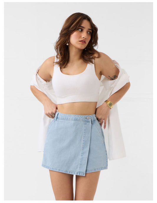 Women Denim Skorts