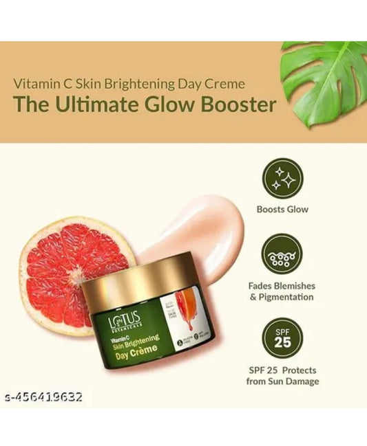 Lotus Botanicals Vitamin-C Day Cream_50g + Night Cream_50g + Face Wash_100g + Face Serum_30ml + Face Toner_50ml ( Set Of 5 )