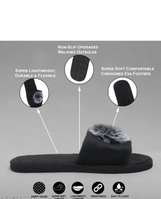 LADI LITE women and girl new letest flip flops extra soft comfortable party wear slipperrs black winter flip flops slippers