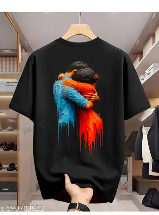 Men Cotton Blend Regular Tshirt