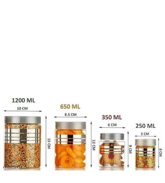 16 PCS SILOVERLINE CONTAINER , WITH SPOON