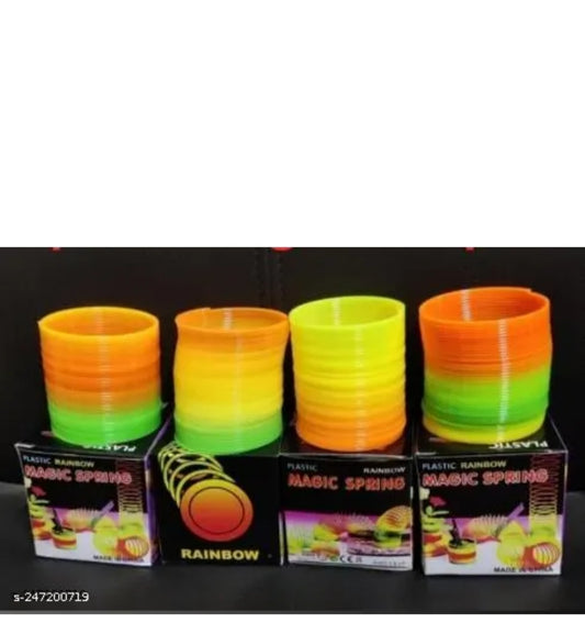 Magic Spring Rainbow Bouncy Expandable Slinky Toys