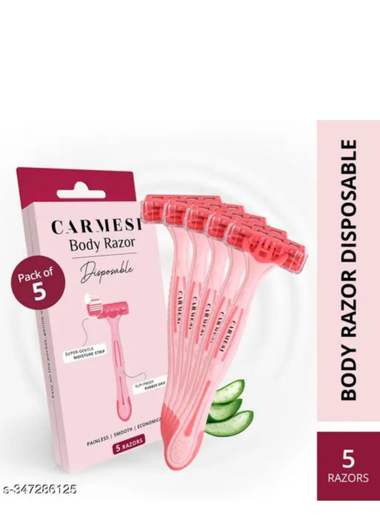 Disposable Body Razors for Women - Pack of 5