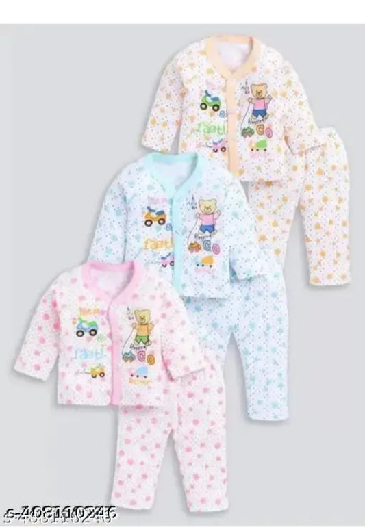 Baby Boys and Girls Soft and 100% Best Quality Casual Top Pajama/Pajami Combo of 3