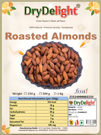 Roasted Badam (Almonds) – The Royal Crunch of India’s Finest Flavors