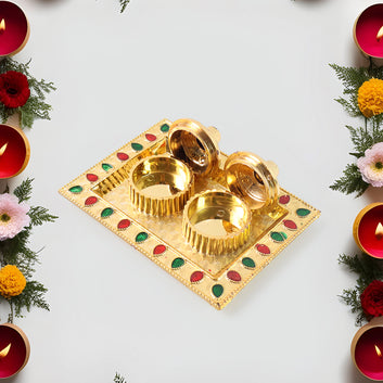 Special Puja Thali, Kumkum Thali Holder, Pooja Return Gift