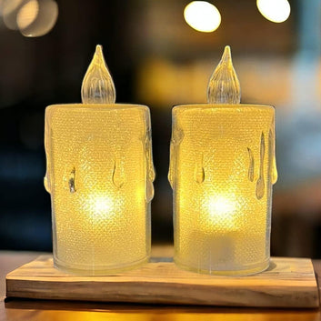 Crystal Glow LED Candles | Elegant Home & Party Decoration Lights