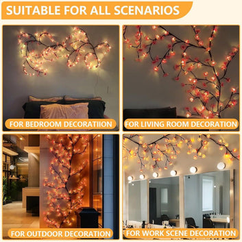 Cherry Blossom Flower Tree Branch LED Light for Home Décor