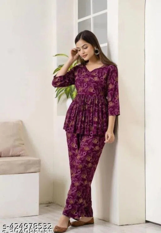 Printed Co-Ord Set for Women – Stylish Two-Piece Outfit