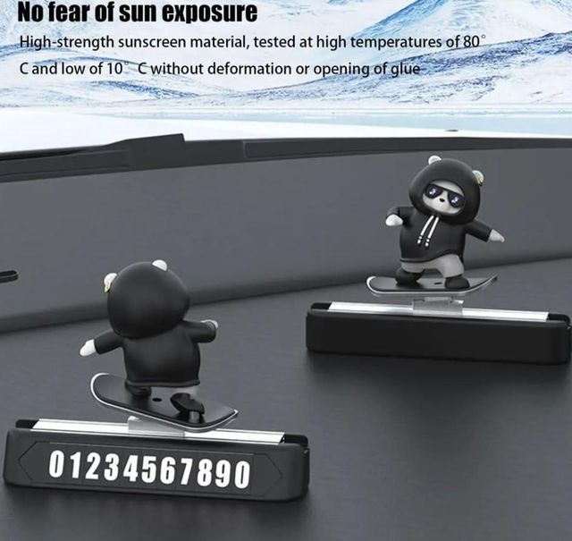 Car Dashboard Snowboard Decorative Showpiece