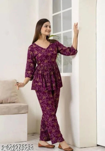 Printed Co-Ord Set for Women – Stylish Two-Piece Outfit