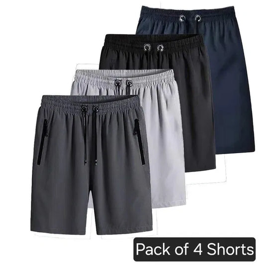 Men’s 4-in-1 Stretchable Cotton Shorts Combo – Everyday Comfort, Timeless Style