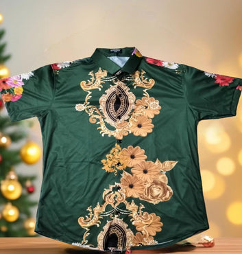 Men Regular Fit Pushpa Printed Casual Shirt