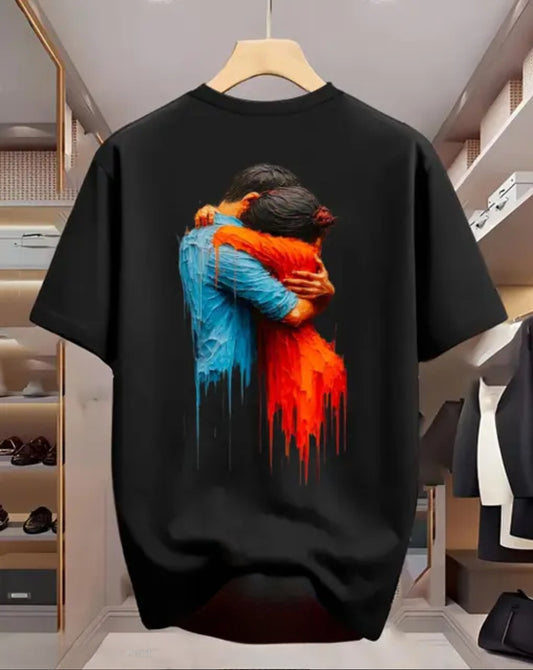 Men Cotton Blend Regular Tshirt