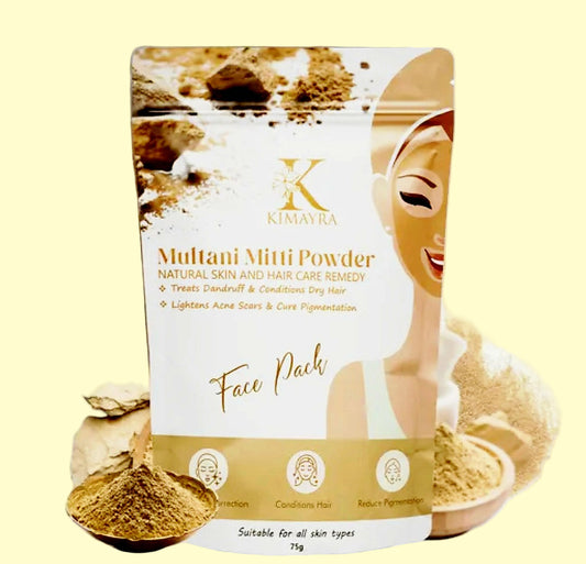 Multani Mitti Natural Skin & Hair Care Pack – 100% Pure Multani Mitti Powder