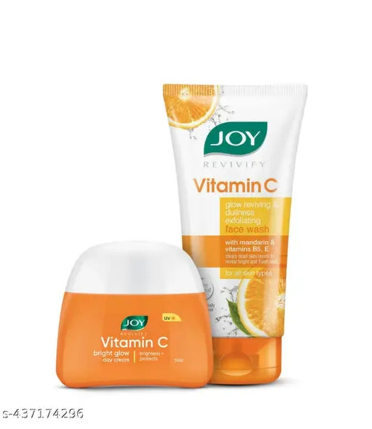 Vit C Face Wash + Face Cream Pack of 2